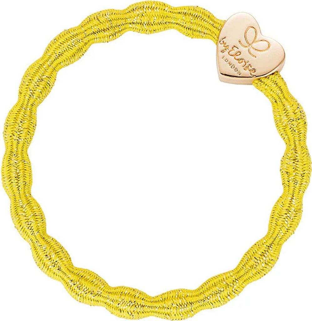 By Eloise London Metallic Gold Heart Sunshine Yellow