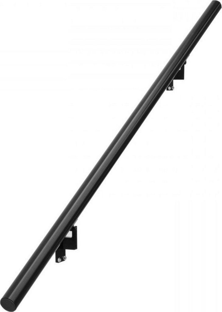 Treppengeländer 152cm – Anti-Rutsch Handlauf – Balustrade – Stabile Treppenleuning für Innen & Außen – Stahl – Mit Wandhalterungen –...