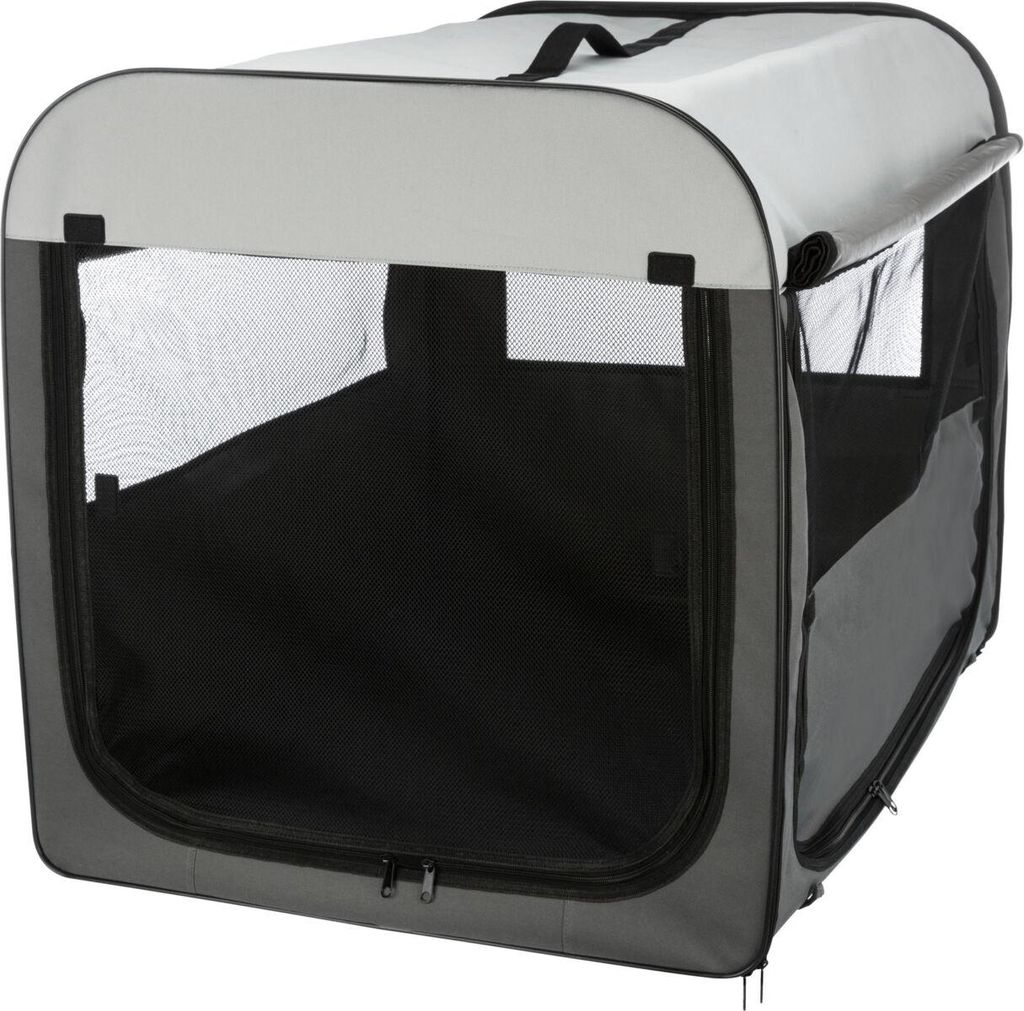 TRIXIE Hundebox Basic - dunkelgrau/hellgrau - 70 × 75 × 95 cm