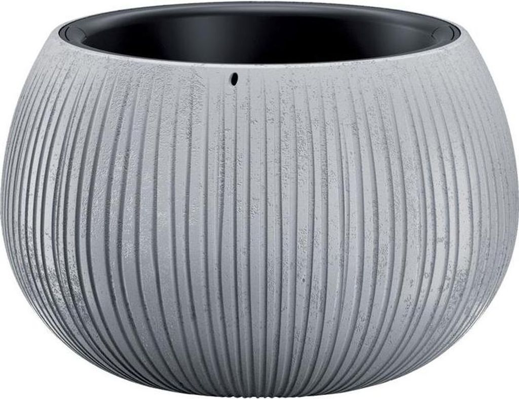 Blumentopf BETON Bowl, 29/19x20 cm, grau Produktbild 