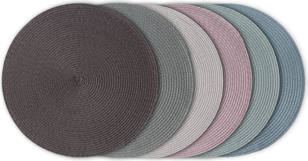 CONTINENTA Tischset rund, hellgrau Ø38 cm 6622 Immagine del prodotto 