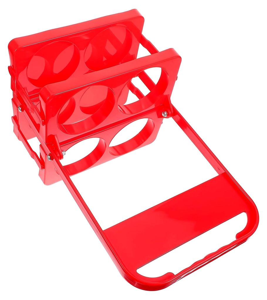 Faltbares Bierregal aus Kunststoff – Tragbarer Bierkorb mit 4 Fächern für Bar, Picknick und Grillabend mit robustem Griff