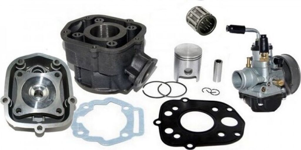70cc Racing Zylinder KIT Kopf VERGASER 21mm für Aprilia SX 50 abBj2006 2T H2O Zylinderkit