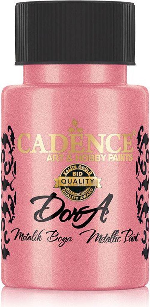 Cadence - Metallic Acrylfarbe - Dora - 50ml Rosa-Sorbet