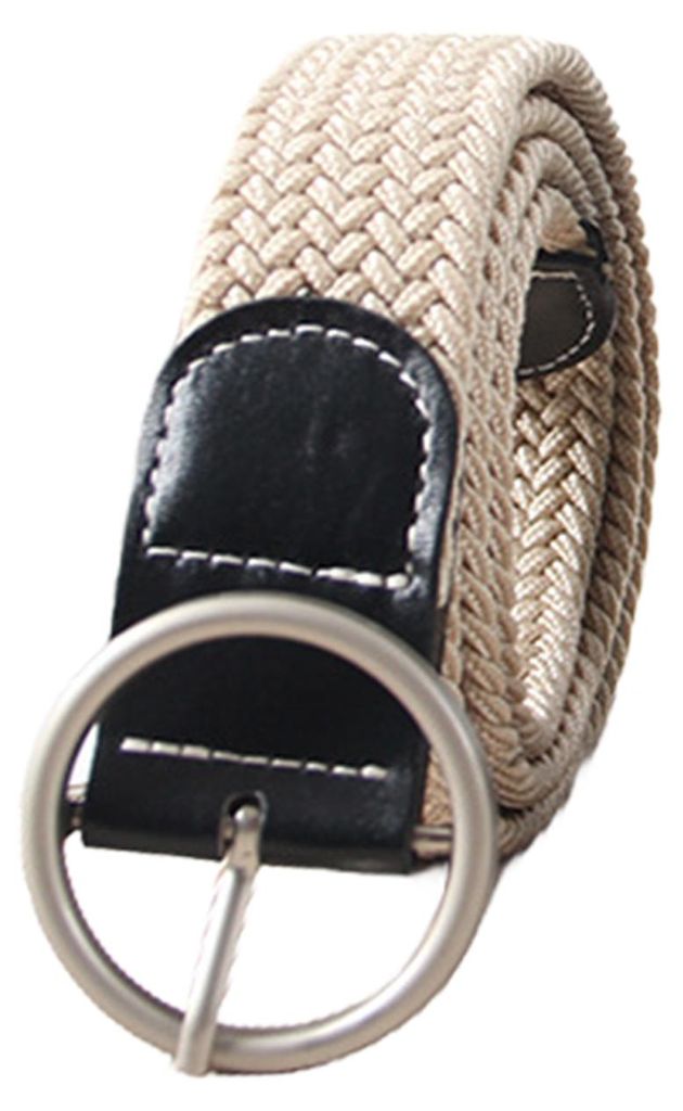 Damen-Canvas-Jeansgürtel, ohne Löcher, strapazierfähiges, geflochtenes Taillenband, passend für Hemden und Tops
