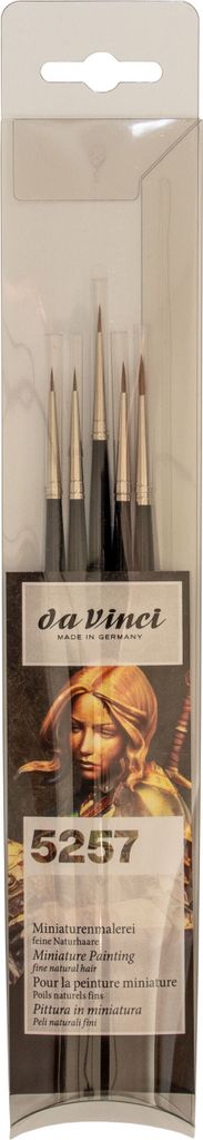Pinselset da Vinci - Miniaturen-Set - Ussuri-Rotmarderhaare 5257