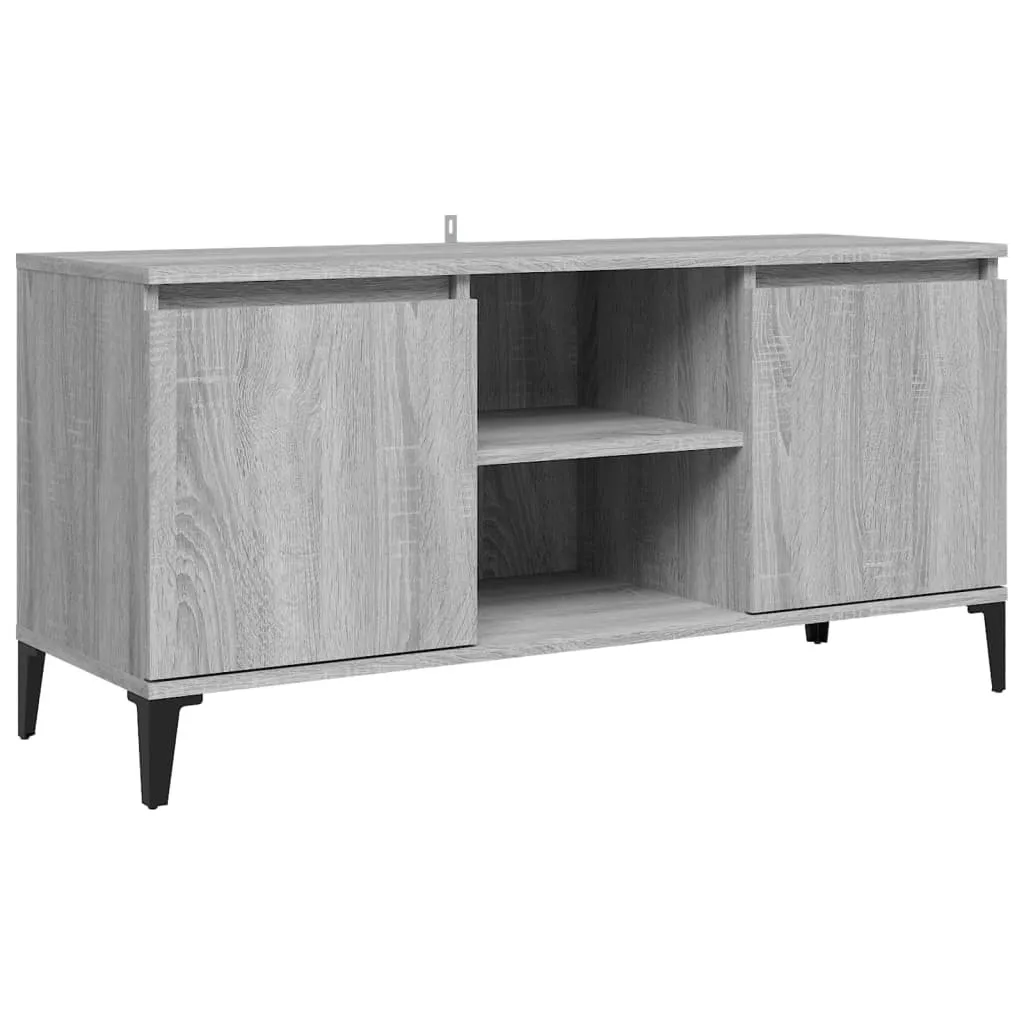 Offerta Mobile TV SYFAX™ 103,5x35x50 cm - Grigio Sonoma e Metallo