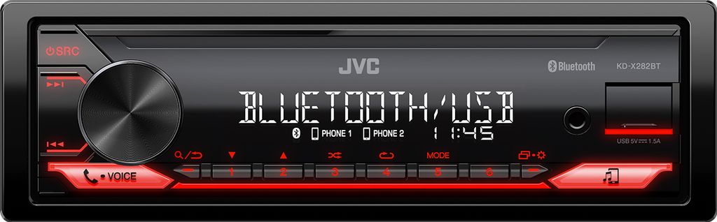 Autorádio Jvc Kdx-282Bt Červené Obrázok produktu 
