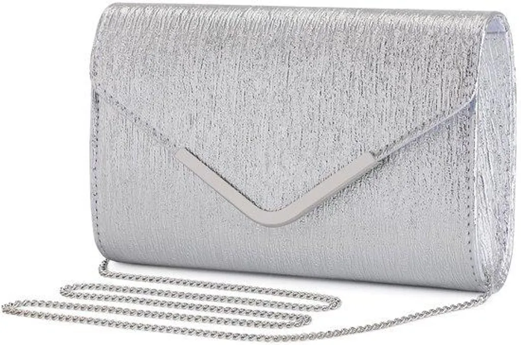 Petit sac argenté anti-rayures pour ranger vos essentiels de soirée