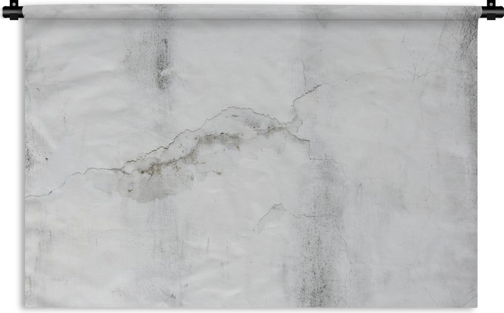 MuchoWow® Wandteppich Wandbehang Beton - Grau - Weiß 90x60 Produktbild 
