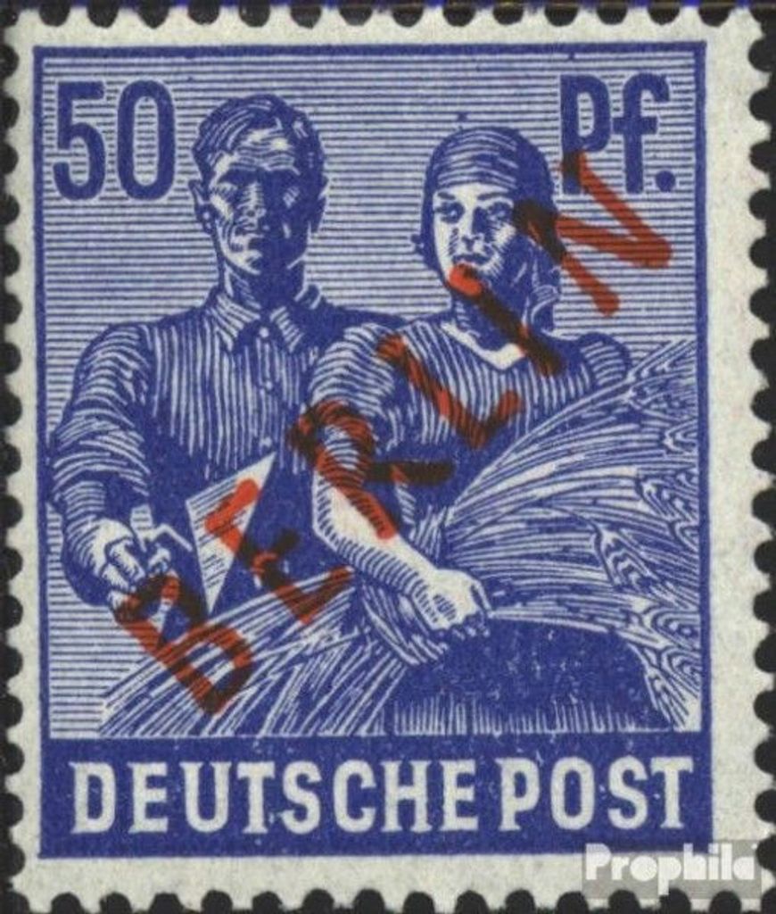 Briefmarken Berlin (West) 1949 Mi 30 postfrisch Rotaufdruck