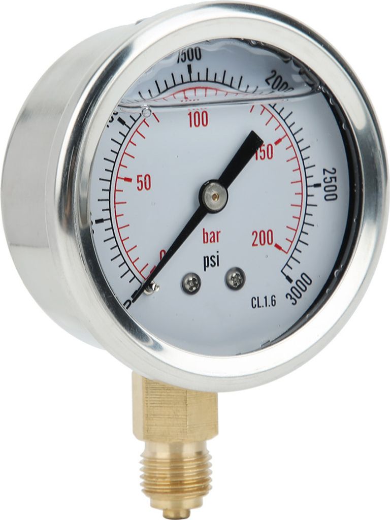 TS PGG604-200bar 1/4BSP Y60 Radialmanometer für die Druckmessung im Haushalt