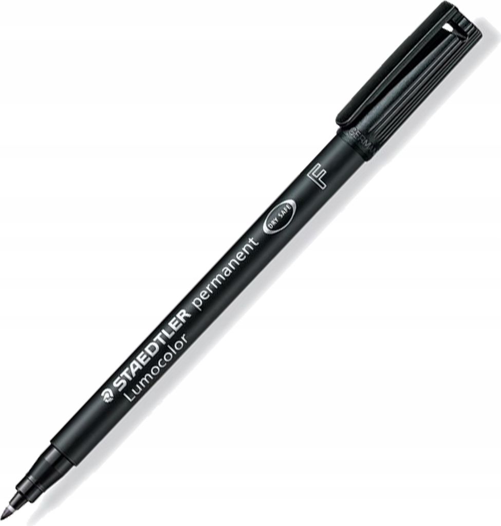 STAEDTLER Folienstift Lumocolor perm F schwarz 10 Stück Produktbild 
