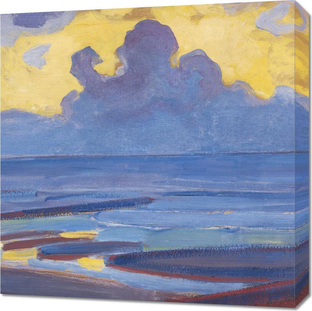 Bild 60x60cm By the Sea, Piet Mondrian Vintage fürs Wohnzimmer