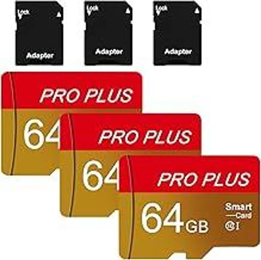 Pack 3x MicroSD 64GB High Speed - Espansione Memoria Tablet e Smartphone