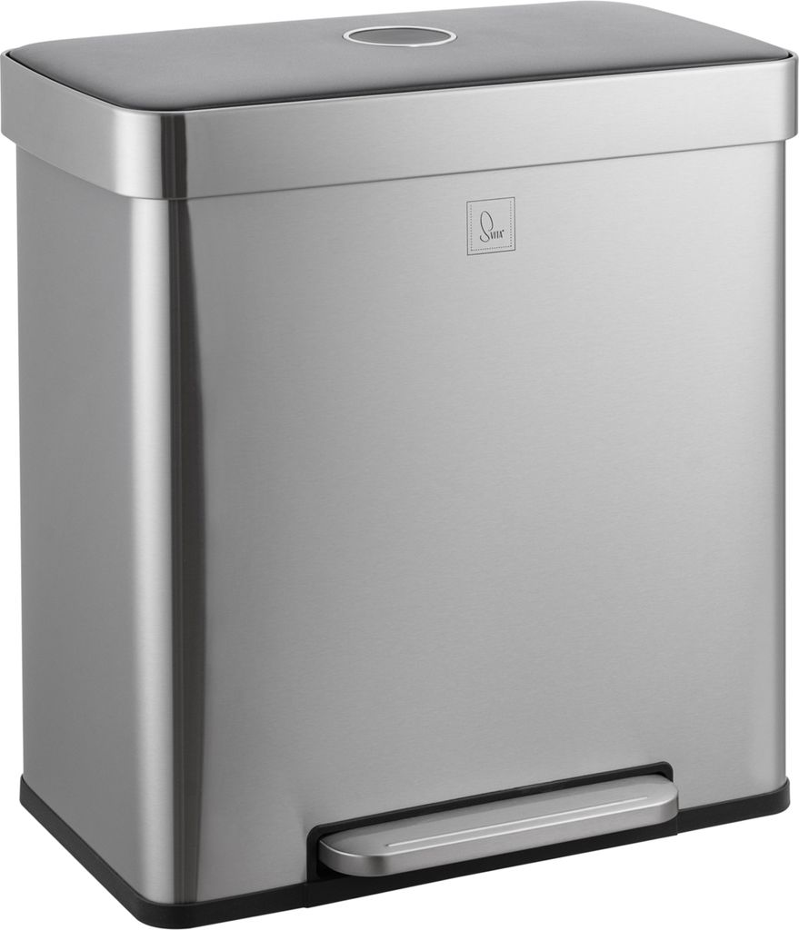 SVITA LT2X30 Mülleimer 60l Treteimer 2 Fächer mit Deckel Produktbild 