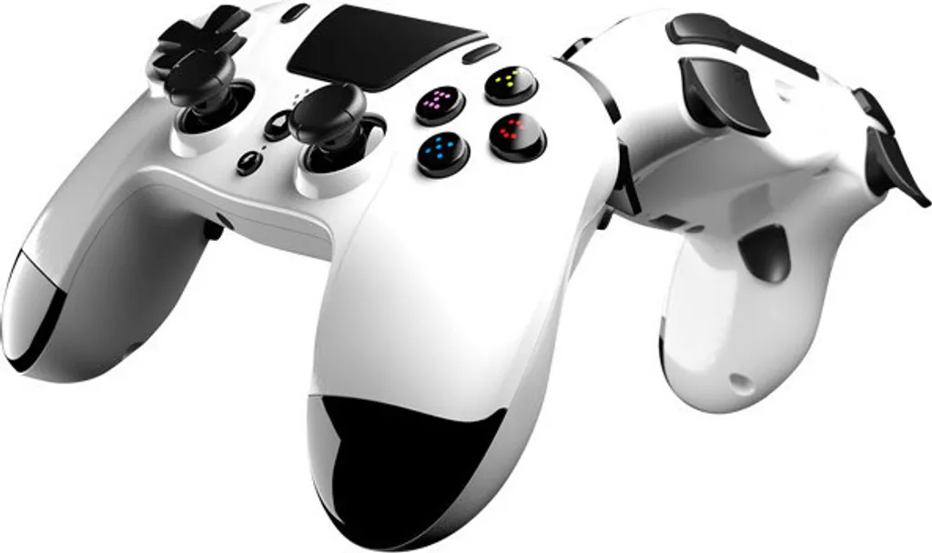 Manette sans fil pour PS4 Gioteck VX4 blanche idéale pour le multijoueur