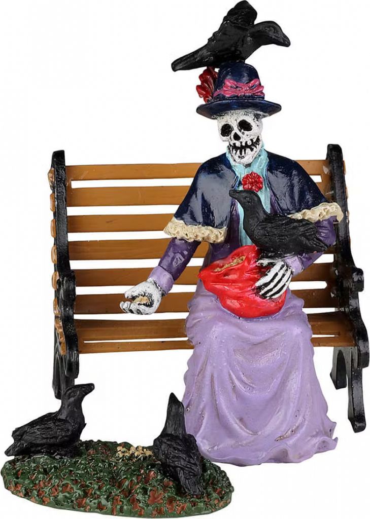 Feeding the Birds - Lemax Spooky Town Figur