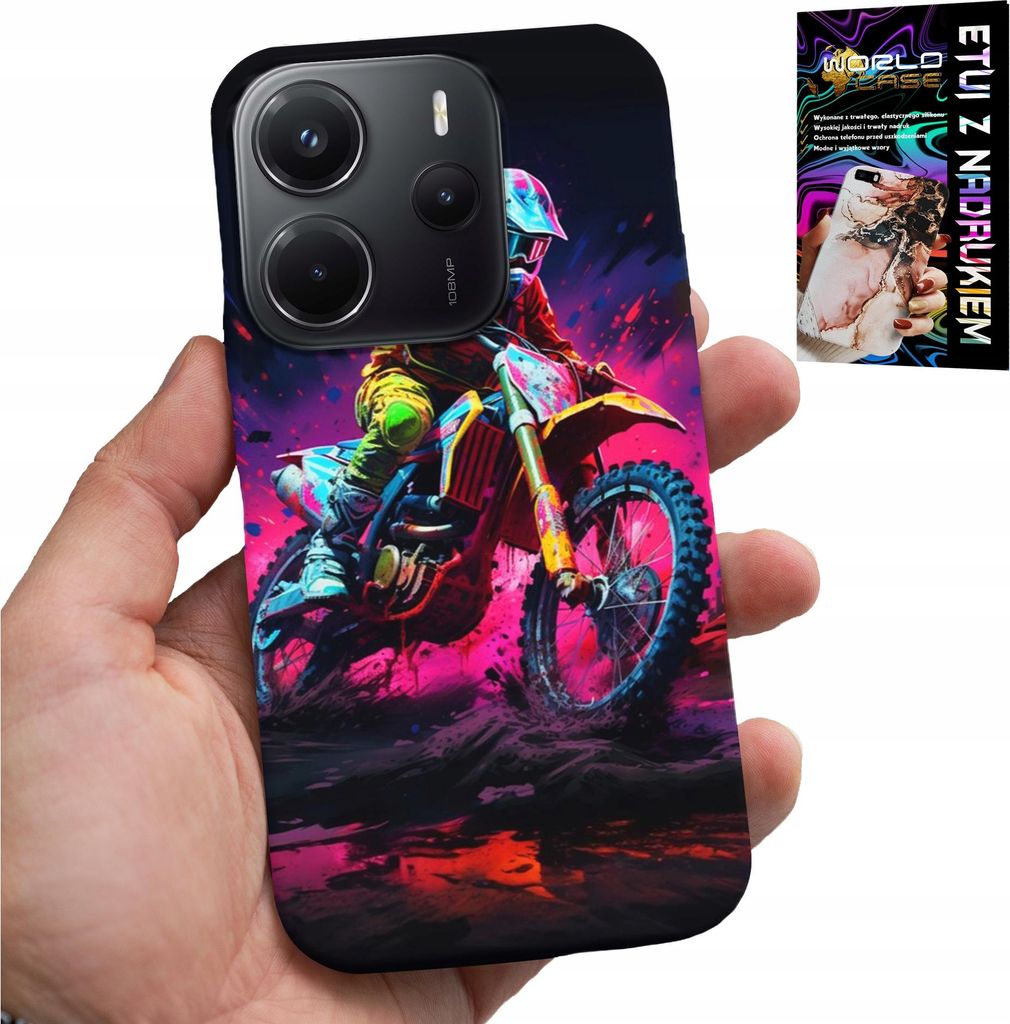 Tasche Für Xiaomi Note 14 4G - Motorrad, Motocross Extremes Rennen