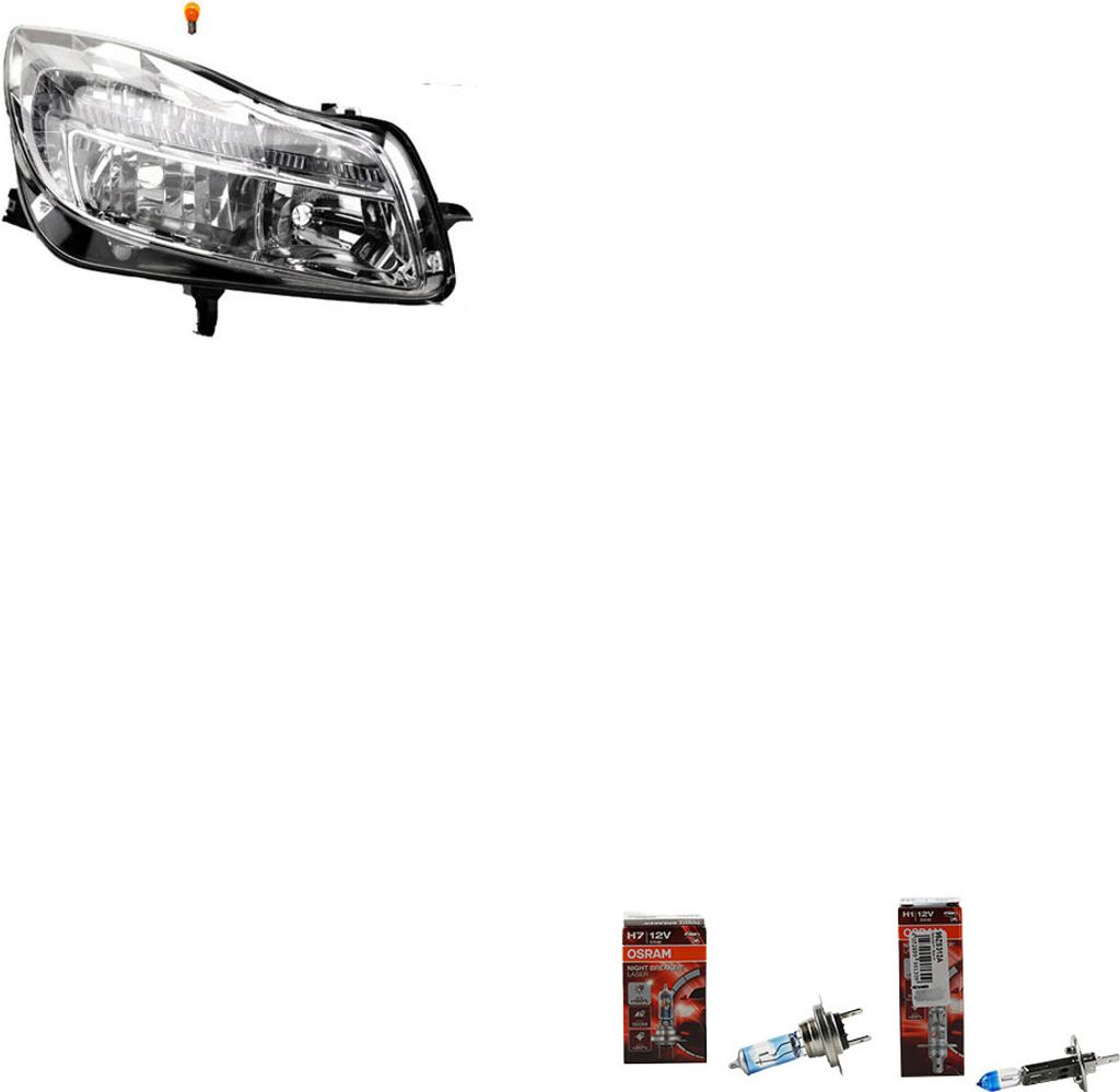 Johns, Scheinwerfer + Osram Night Breaker Laser passend für Opel Insignia Rechts 1216688 1216741 13226783 22831927