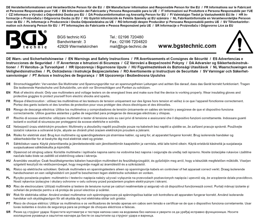 Multimètre numérique de précision avec écran LCD rétroéclairé - Modèle M12 - 4