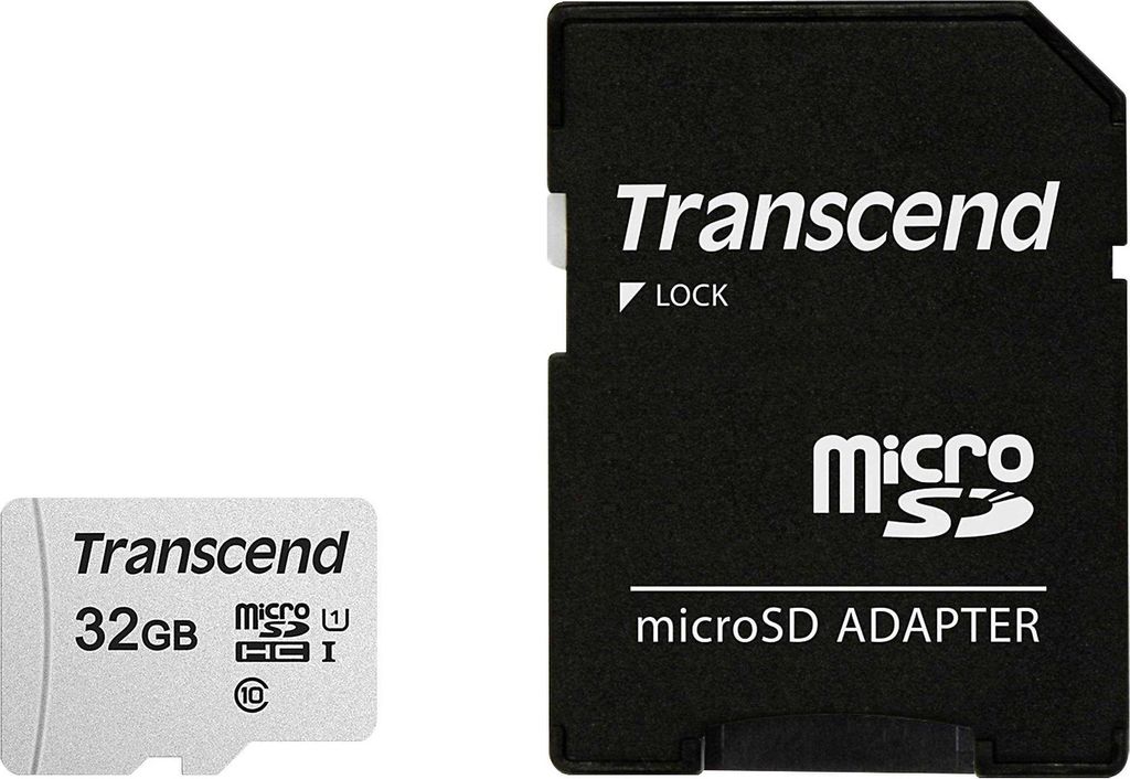 Transcend microSDHC 300S-A 32GB Class 10 UHS-I U1