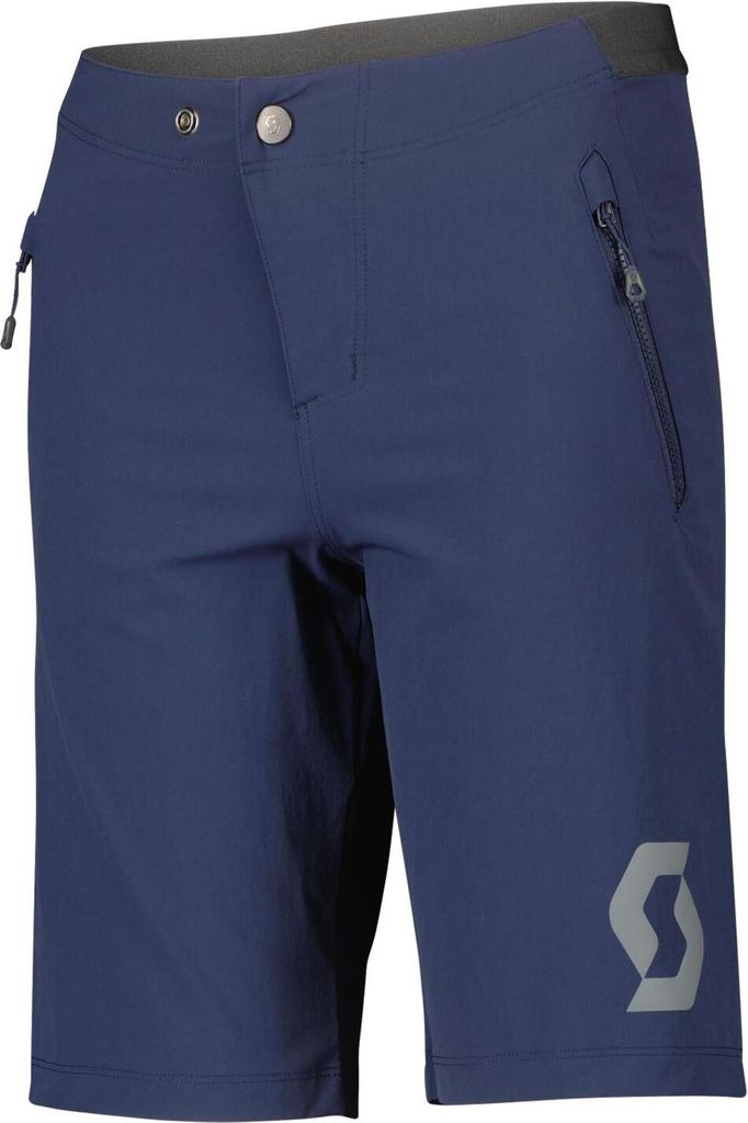 SCOTT Fahrradshorts ohne Träger - TRAIL 10 LS/FIT W/PAD JR - Blau 140 cm