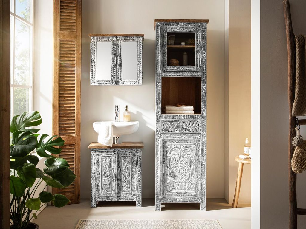 Badset Santa Cruz weiss/grau 3-teilig