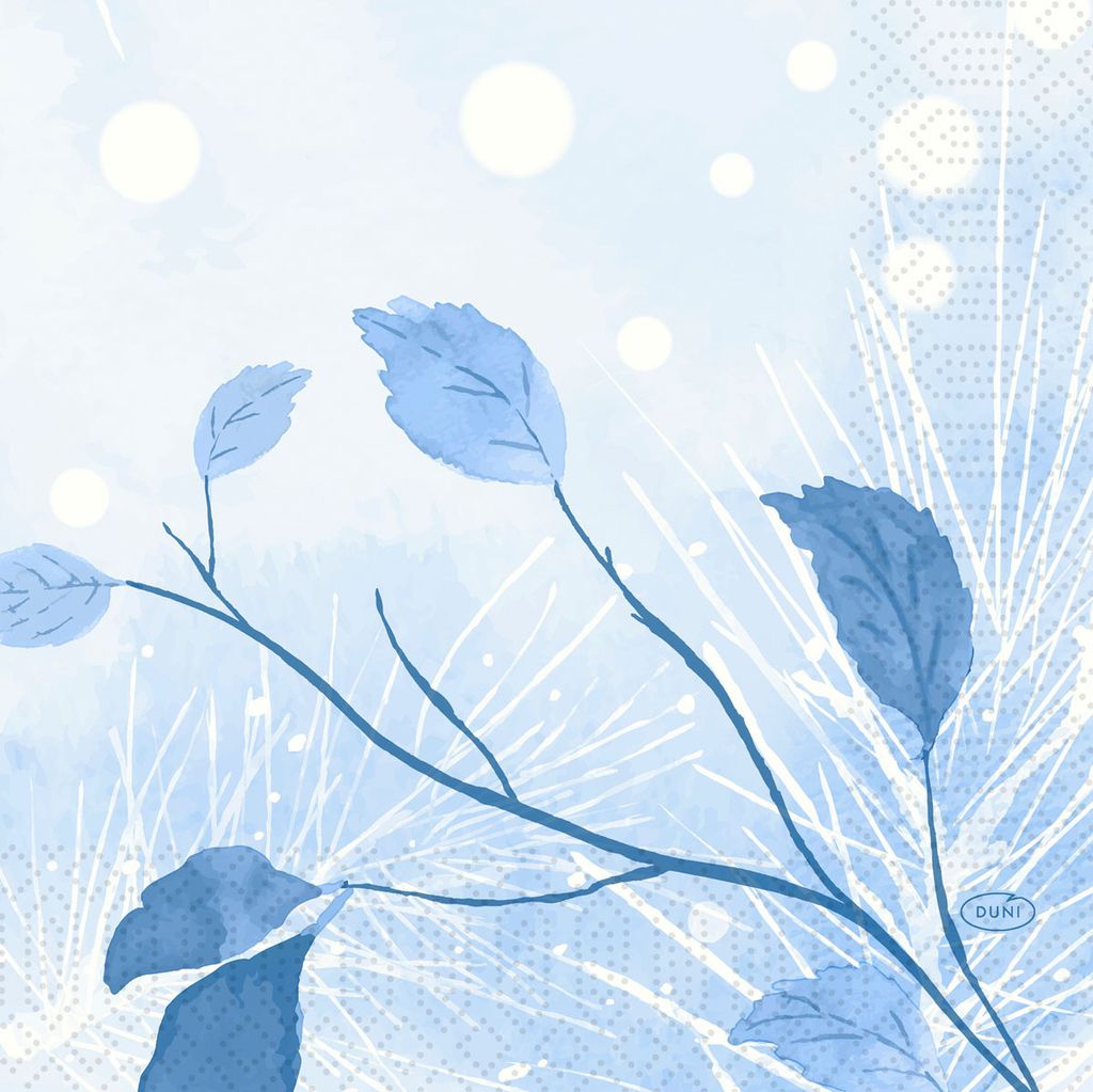 Duni Servietten Frosted Winter 33x33cm 3 lagig 250er