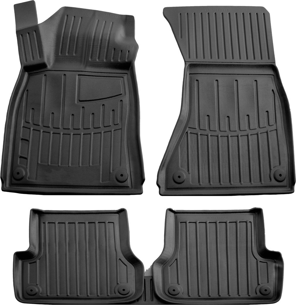SCOUTT | 3D TPE Gummifußmatten Gummimatten Passend Für Audi A6 (C7) 2011-2018 5tlg, Schwarz, Anti-Rutsch, Geruchsneutral, Abwaschbar, Allwetter, ...