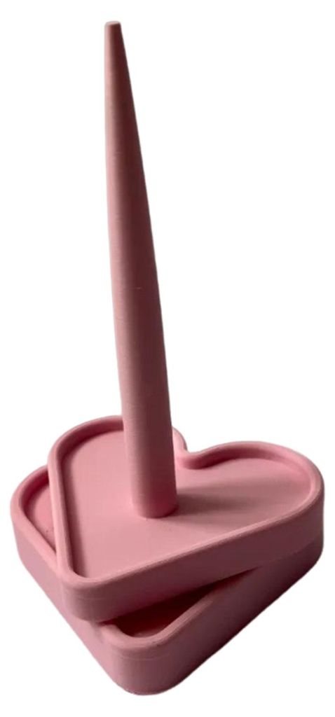 Drehbarer Garnhalter in Herzform, 3D-gedruckter herzförmiger Sockel, Spender für Strickgarnknäuel, Aufbewahrungsständer, Häkelzubehör