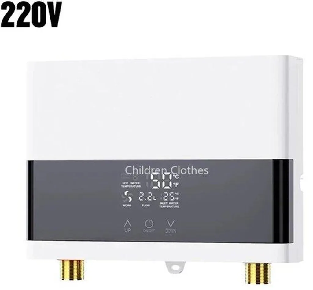 Chauffe-eau instantané mural 6kW pour salle de bains et cuisine 220V