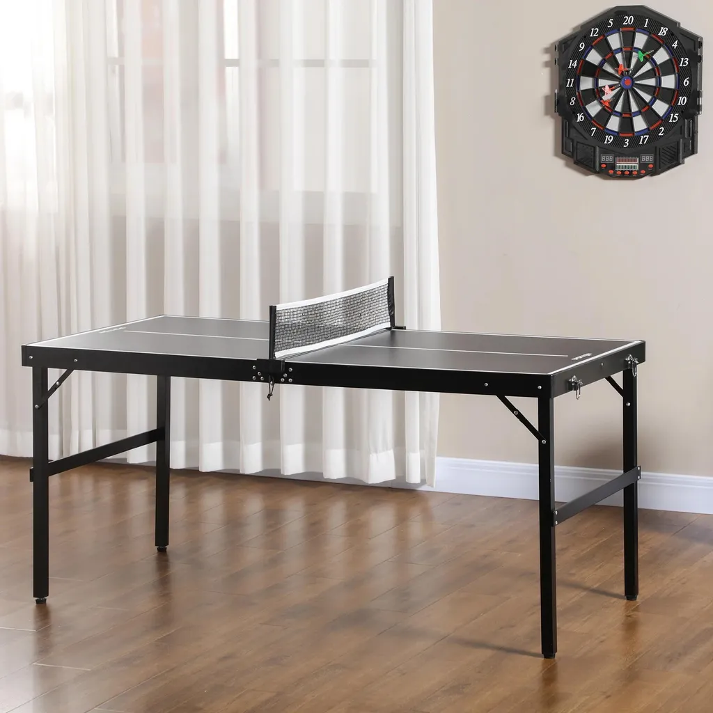 Table de tennis de table de loisir pliable pour appartement et petit salon - 2