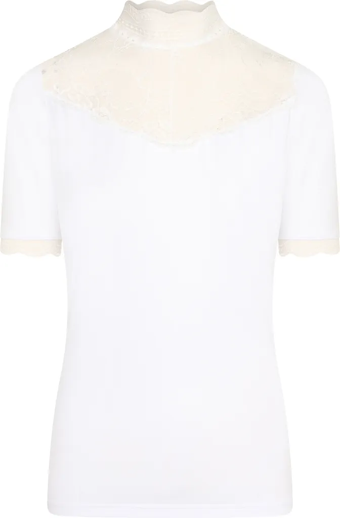Chemise de concours anti-transpiration blanche en dentelle taille M
