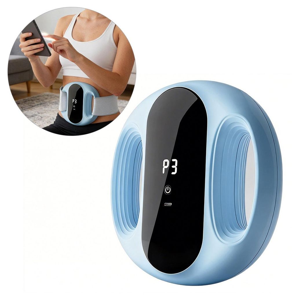 Vibrations Bauchtrainer mit 5 Modi, Doppelring Design, Produktbild 