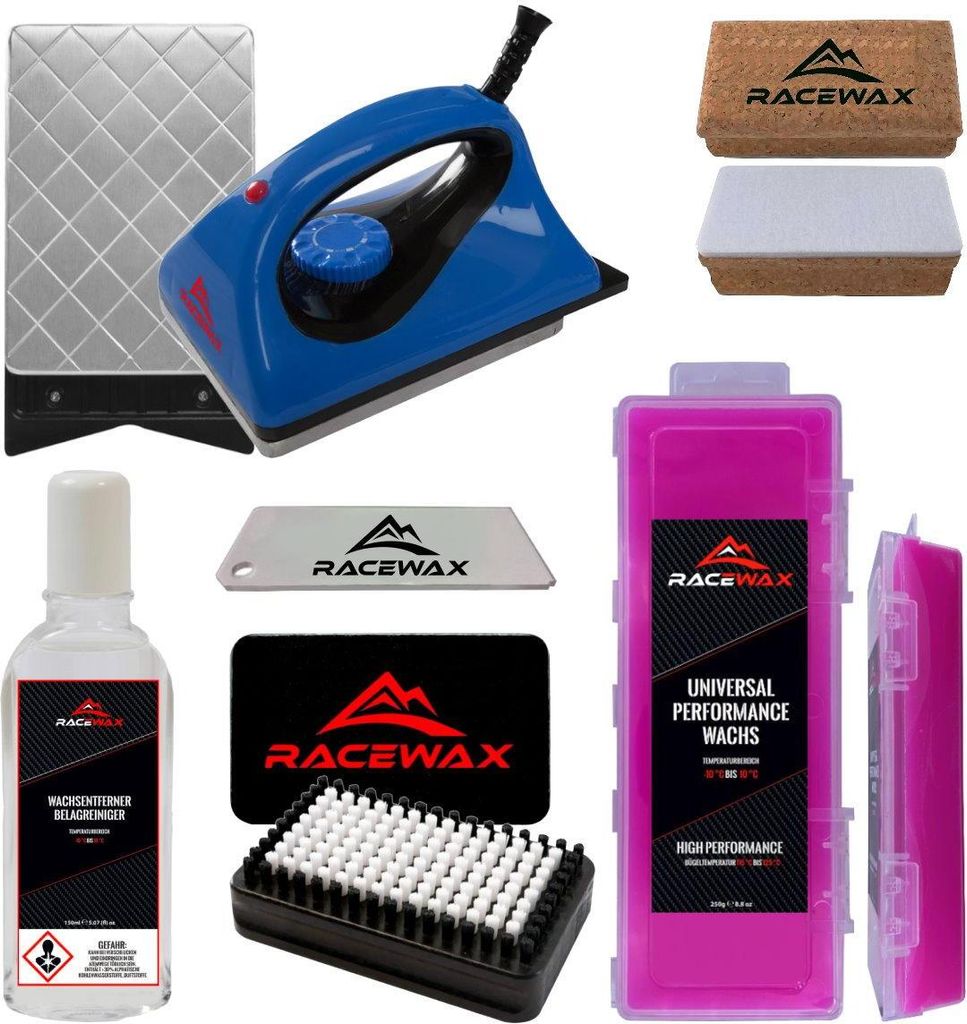RaceWax Skiwax Set 6dílná sada voskovek Žehlička na vosk Obrázek produktu 