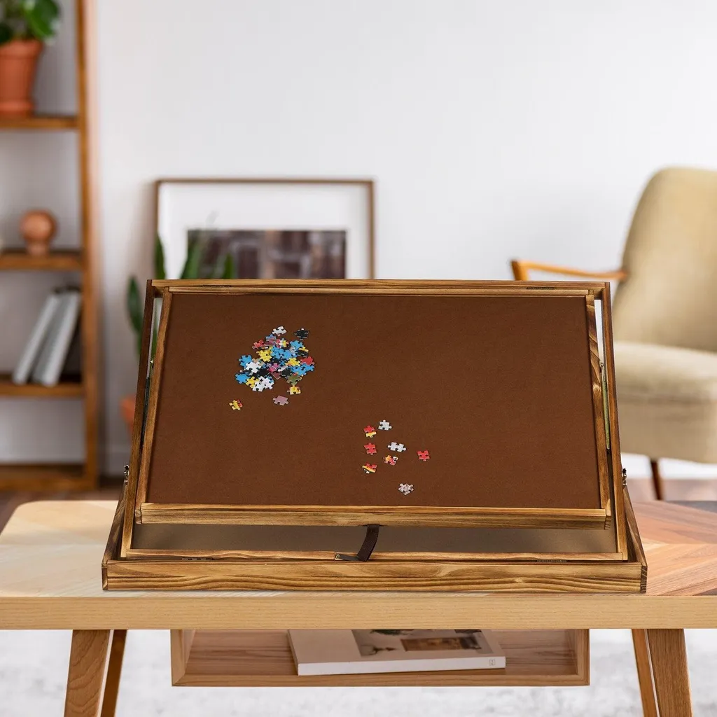 Table de puzzle en bois inclinable avec 4 tiroirs de tri - Format 1500 pièces - 2