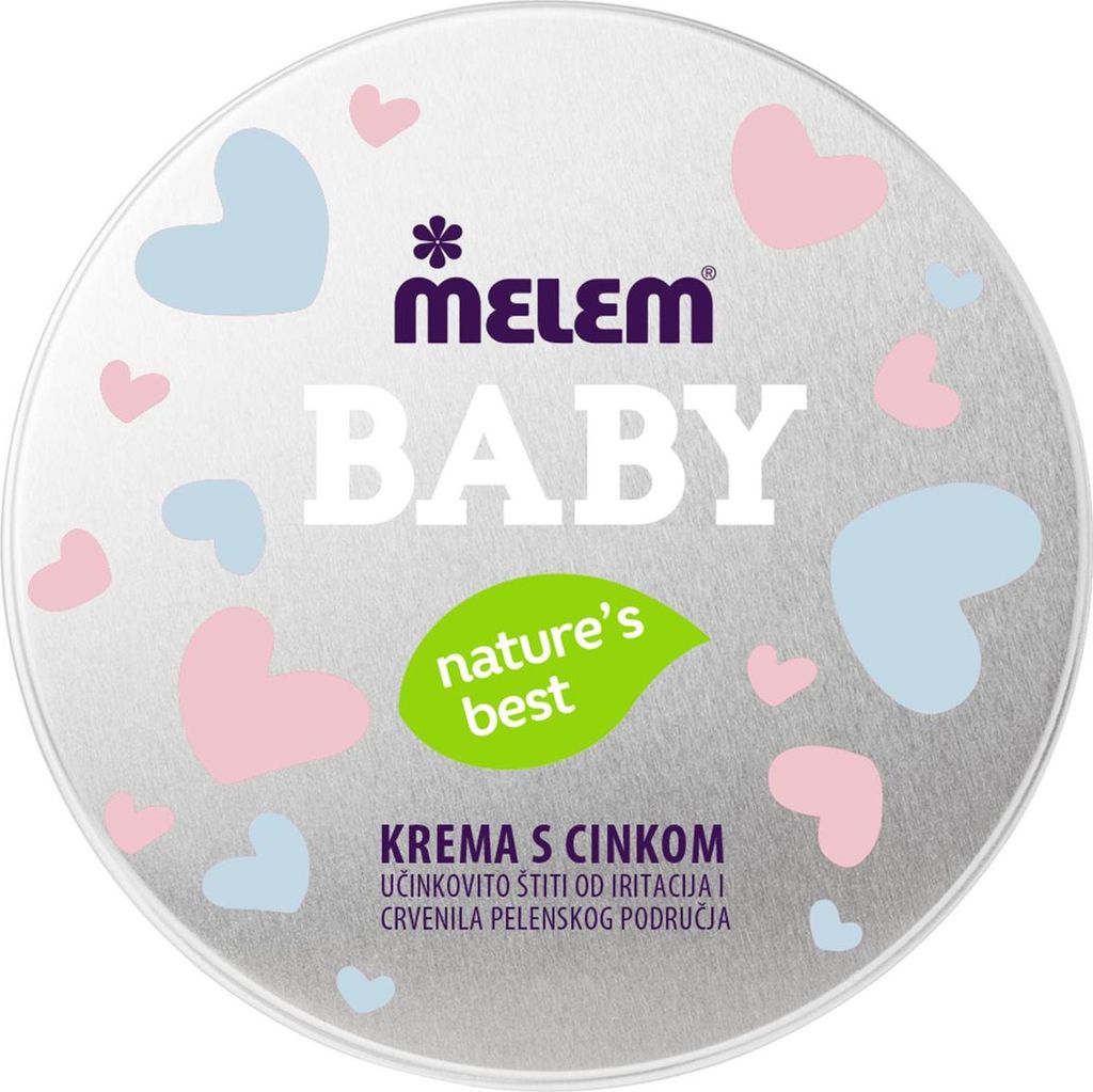 Melem Baby Cream Schutzcreme mit Zinkoxid gegen Rötungen & Produktbild 