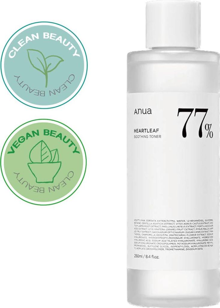 Anua Heartleaf 77% Beruhigendes Gesichtswasser, 250 ml Produktbild 