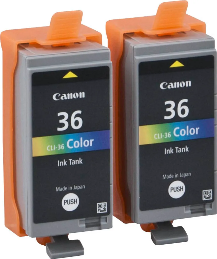 Évitez les pannes d'encre avec le pack double Canon CLI-36 couleur - 4