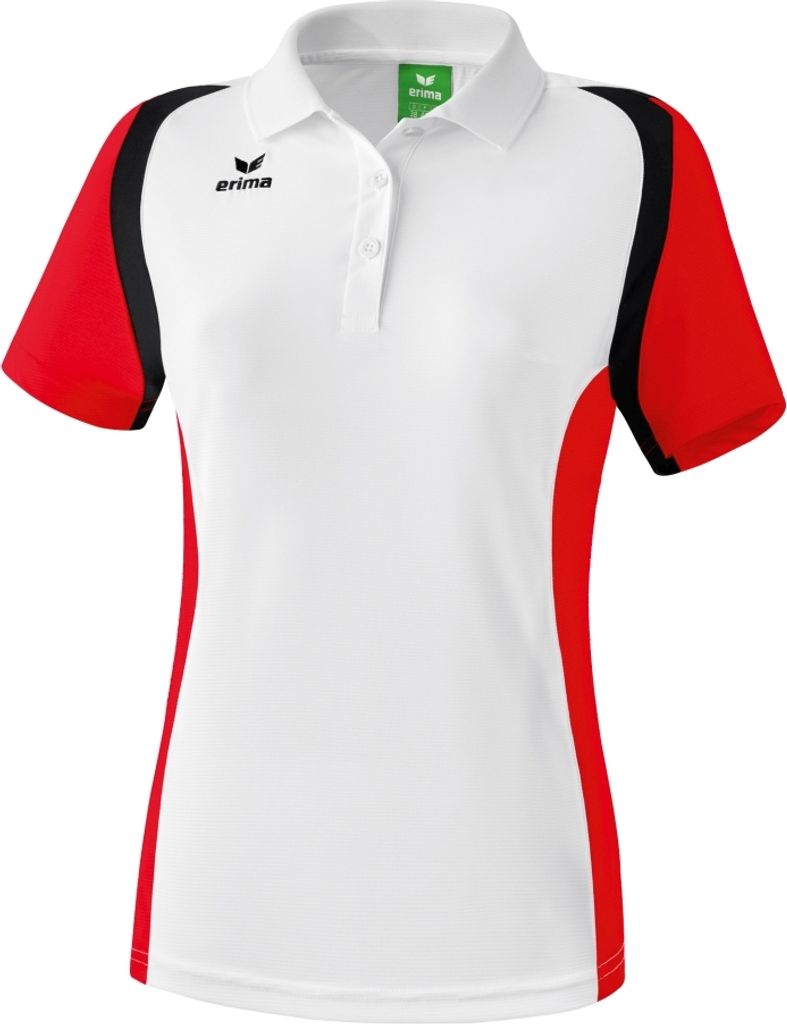 erima Razor 2.0 Poloshirt Damen weiß/rot/schwarz 42