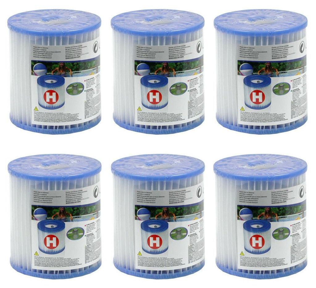 6x INTEX 29007 Type H PureSpa Easy Set Filtres de rechange Image du produit 