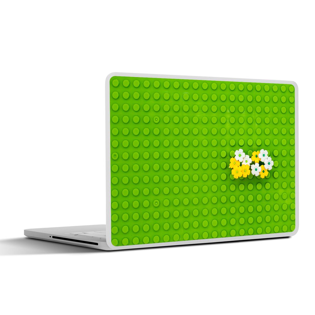 MuchoWow Laptop Aufkleber Sticker Cover Unterlage mit Blumen 31x22.5 cm - Laptop-Deko