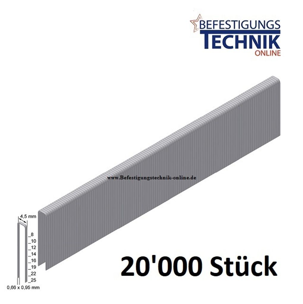 Klammern 6mm verzinkt für Bostitch 21697B-E Serie 93 Prebena O 1M-O25SDS-S10 KL-30 20M