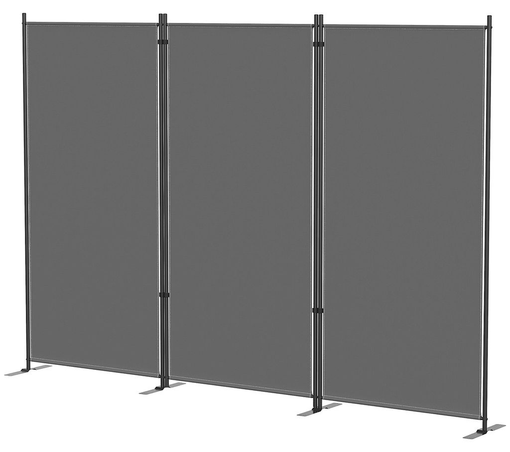 Outsunny Roomdivider, 3-delig, 260 x 34 cm, vrijstaand, Productafbeelding 