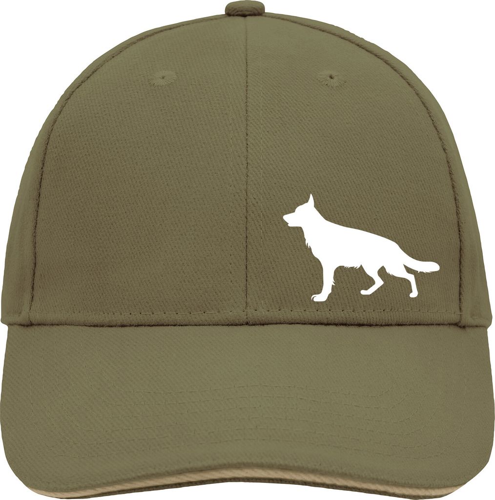 Huuraa Cappy Mütze Deutscher Schäferhund Silhouette Produktbild 