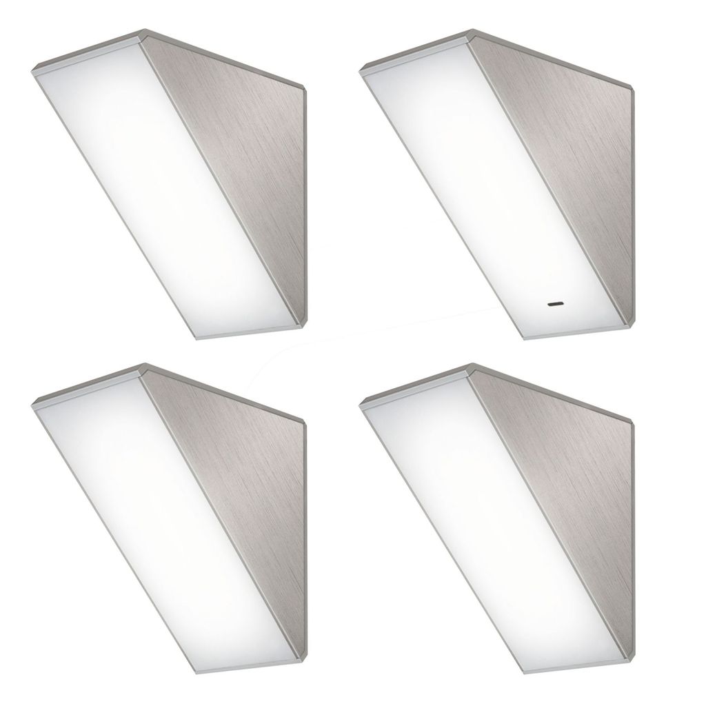 LED-Unterbauleuchte 4x4 W, Küchenleuchte Taste 45, Helligkeitsregelung