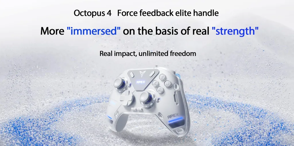 Manette de Jeu Bluetooth Blanche avec Vibrations pour Switch et Mobile
