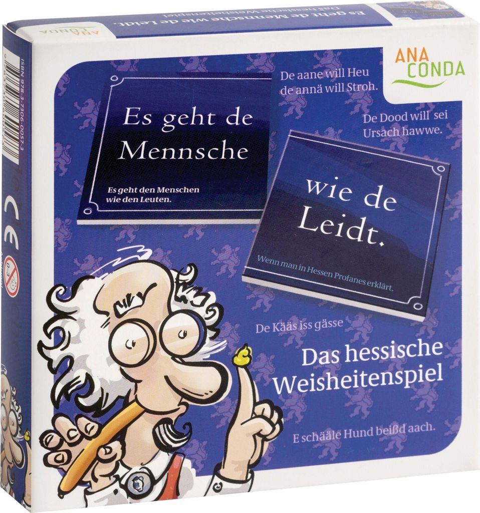 Es geht de Mensche wie de Leidt - Das hessische Weisheitenspiel