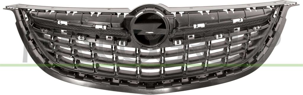 PRASCO OP7212001 Kühlergrill Frontgrill für OPEL ZAFIRA TOURER C (P12) Schwarz